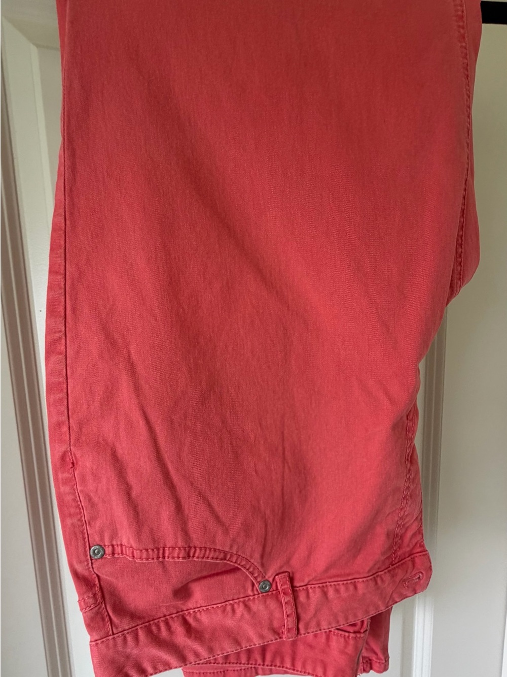JJill Relaxed Fit Boyfriend Cotton Pants in Coral